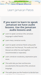 Mobile Screenshot of learnjamaican.com