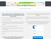 Tablet Screenshot of learnjamaican.com